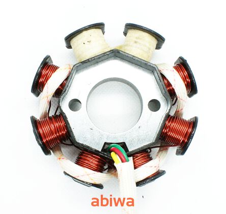 CEWKI ISKROWNIKA (STATOR) 8-ZWOJOWE (2 NIEUZW.) 2PINY 4T GY6