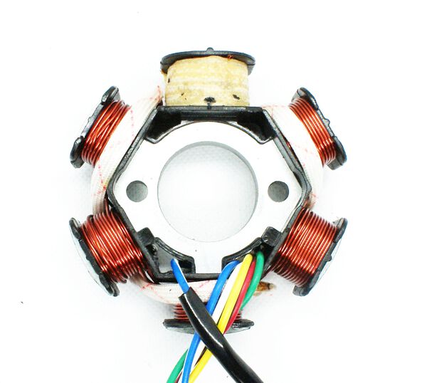 CEWKI ISKROWNIKA (STATOR) 6-ZWOJOWE (1 NIEUZW.) 4T GY6 125CCM