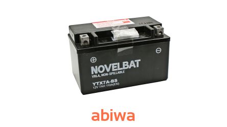 AKUMULATOR 12V YTX7A-BS NOVELBAT AGM FA (fabrycznie zalany) 7Ah 110A