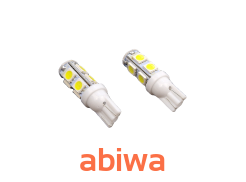 ŻARÓWKA LED W5W T10 9 LED SMD BARWA BIAŁA XENON - 2szt. - BEZ ECE