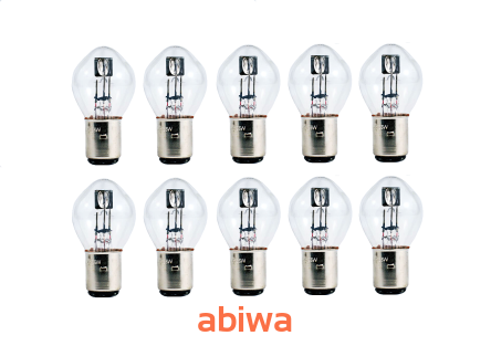 ŻARÓWKA LAMPY - BAŃKA PRZÓD  6V - 35W/35W - 10 sztuk