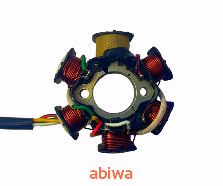 CEWKI ISKROWNIKA (STATOR) 6-ZWOJOWE (1 NIEUZW.) MOTOROWER , ATV , MINICHOPER