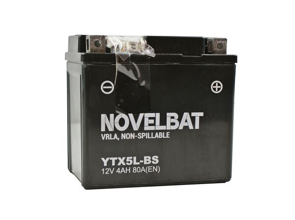 AKUMULATOR 12V YTX5L-BS NOWELBAT AGM FA (fabrycznie zalany) 4Ah 80A